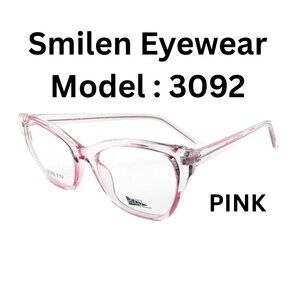 New Smilen Eyewear Model 3092 – Pink Transparent Cat-Eye Frame